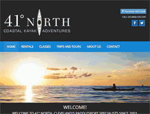 Tablet Screenshot of kayak41north.com